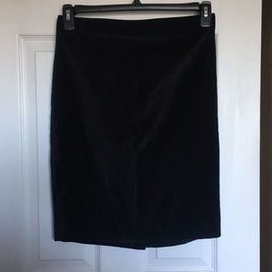 Black Velvet Loft pencil skirt petite